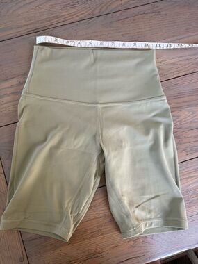 Lululemon Align High Rise Shorts in a light green